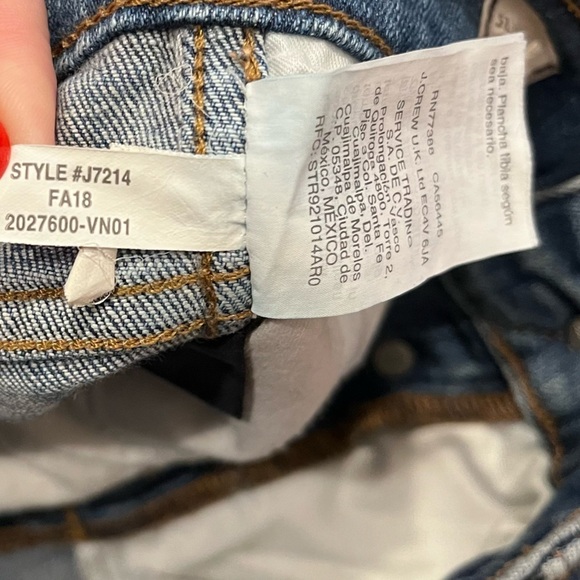 Madewell Slim Straight Jeans Blue Distressed Button-Front Edition size 25 - Picture 8 of 16